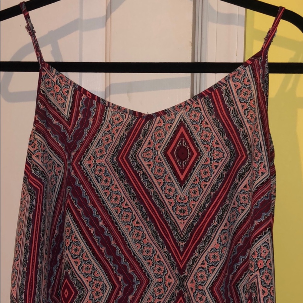 Hollister Tank top size s red pattern